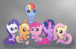 My Little Mane Six by Nnaly