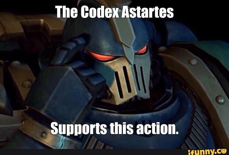 The Codex Astartes supports this action.