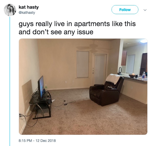 Guys Live In Apartments Like This