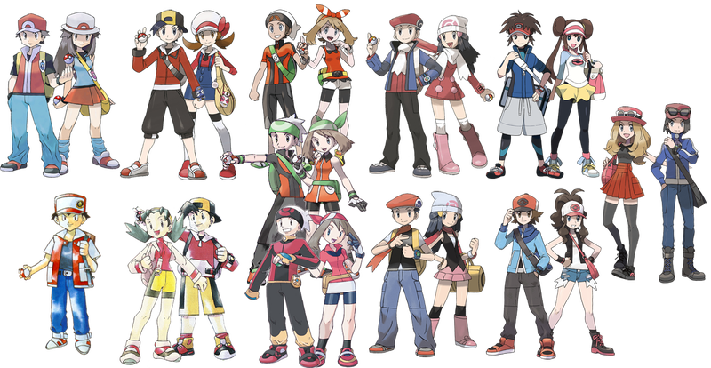 Nome oficial de cada protagonista Pokémon